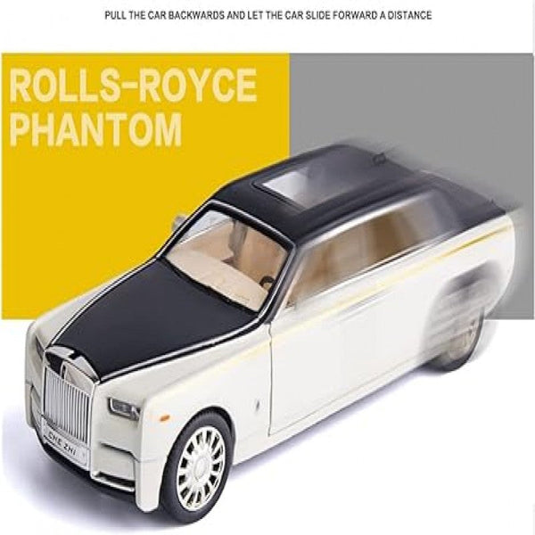 Simulation Alloy Die Cast Mini Car Model Toy Cars 1:32 for Business Rolls Phantom Alloy Model Pull Back with Sound Kids Toys Gift Ornaments