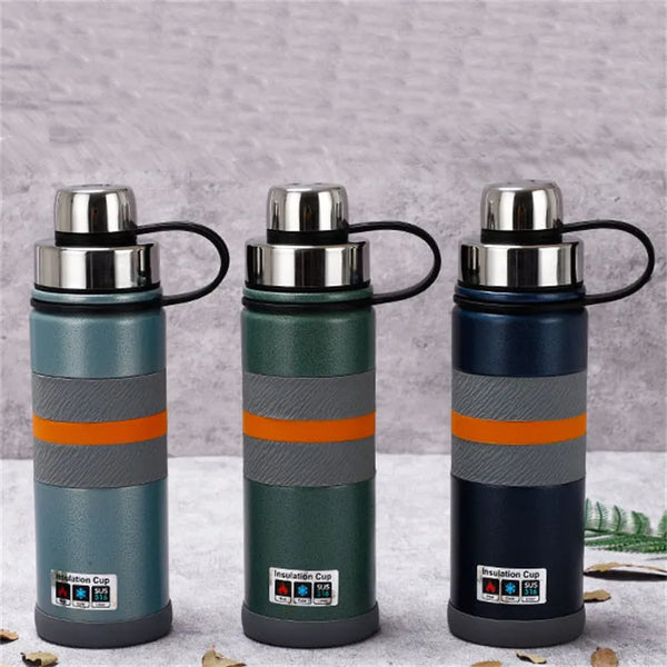 Stainless Steel Thermos Flask Vacuum Sports Tumbler Heat Preservation Water Bottle Portable Mug Insulated Cup 500ml