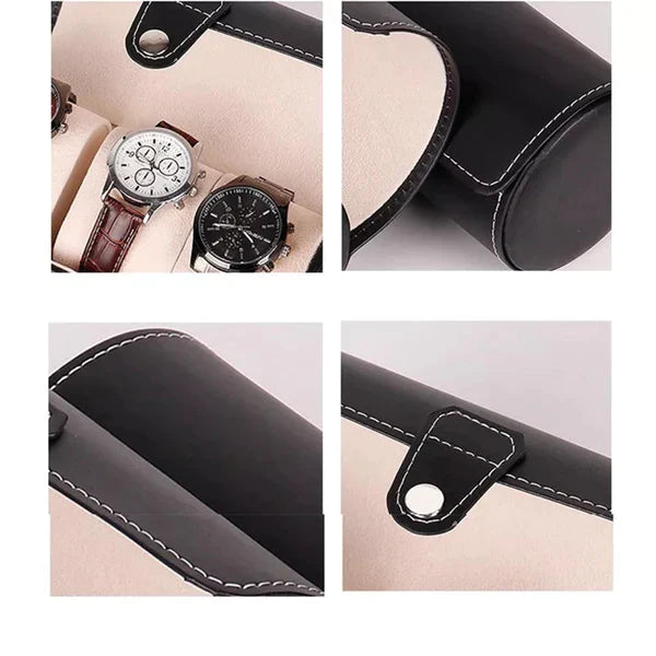 3Slot Leather Watch Box