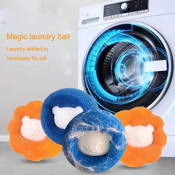 Set Of 5 Magic Laundry Ball, Clothes Hair Cleaning Ball, Cat Dog Hair Catcher Laundry Ball, Reusable Washing Machine Filter Wool Ball, Pet Fur Lint Catcher Laundry Ball,  Clothes Underwear Wash Ball, Anti Winding Sticky Pet Hair Lint Washing Balls