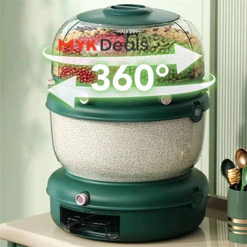 360°Rotating Storage Separate Sealed Cereal Container