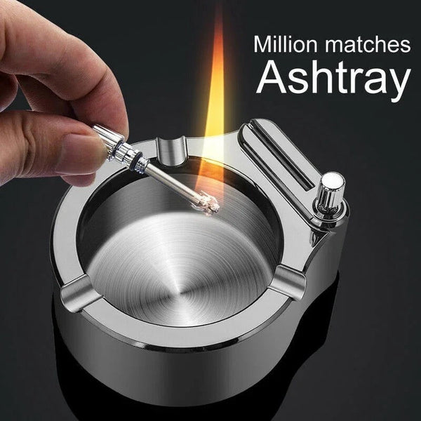 Multifunction Ashtray with Lighter