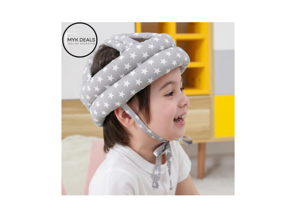 Cotton Infant Toddler Safety Helmet Baby Kids Head Protection Hat for Walking Crawling Baby.