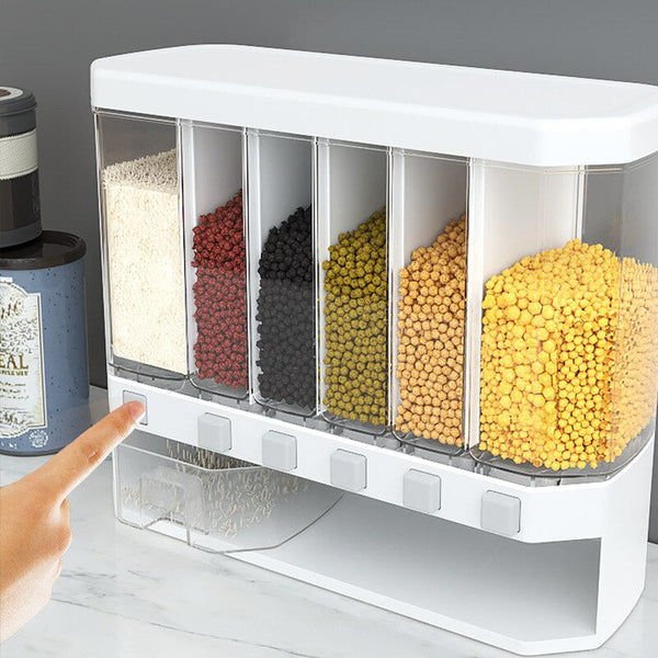 Moisture-Proof Plastic Automatic Racks Sealed Metering Food Storage Box. (T)