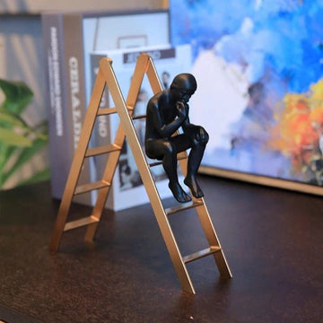 Metal Thinker on the Stairs