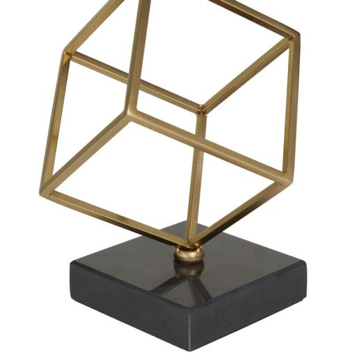 Studio 350 Black Marble Modern Gymnast Sculpture