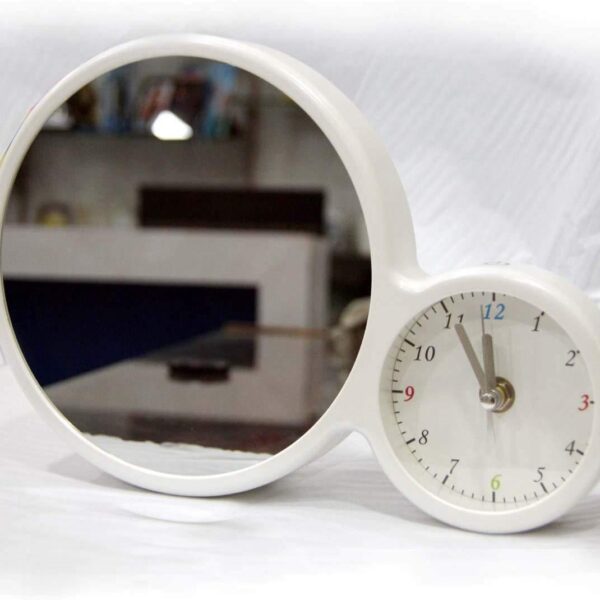 White Magic Mirror Photo Frame Picture Frame LED Light Lamp Clock Multi-function