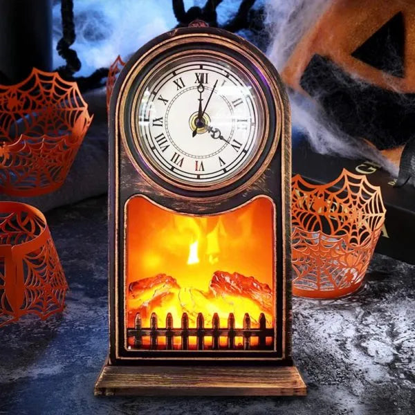 LED CLOCK TOWER FIREPLACE LANTERN