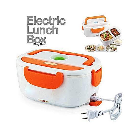 ELECTRIC LUNCH BOX WITH SPOON PORTABLE ELECTRIC HEATING LUNCH BOX FOOD HEATER RICE CONTAINER FOR OFFICE CAR ELECTRIC LUNCH BOX