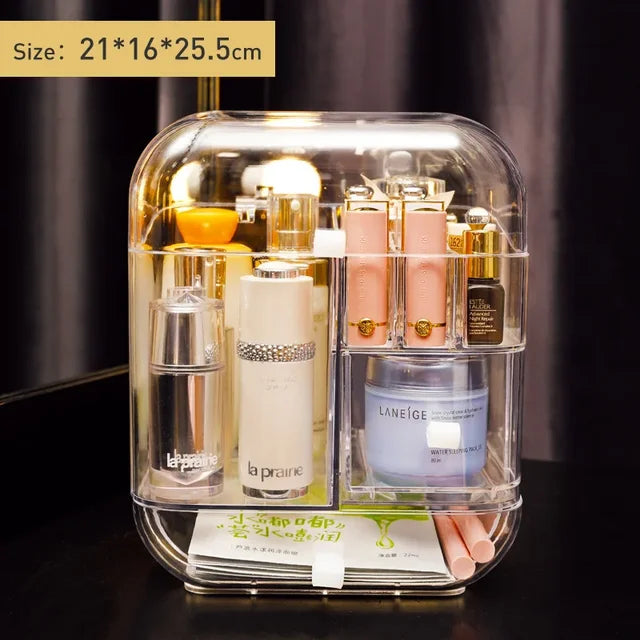 Transparent Makeup Organizers Acrylic Cosmetic Storage Box Eyebrow Pencil Lipstick Skin Care Products Storage