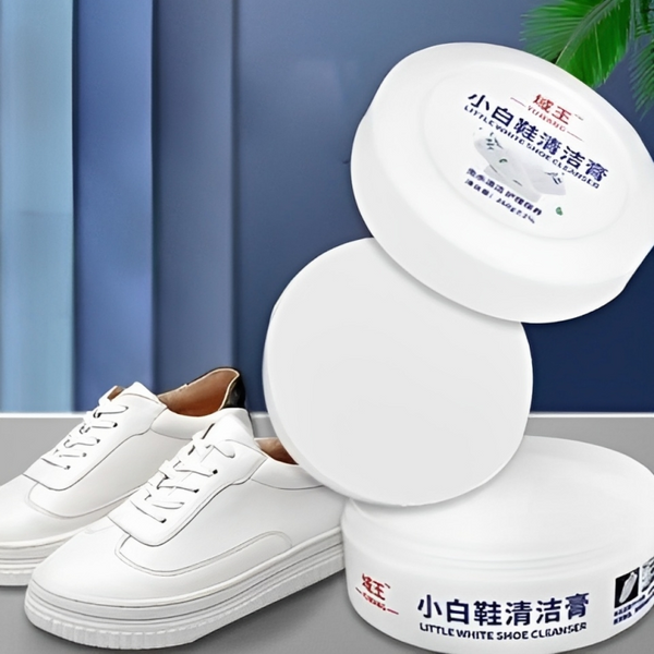 Shoes Cleaning Cream, Shoes Stain Whitening Cleansing Cream, Shoe Yellow Edge Cleaner With Sponge, Multifunctional Cleaning Shoe Whitener, Shoes Suede Cleaner, Leather Shoe Cleaning Cream, Little White Shoe Cleaner, 200gm White Shoe Cleaner