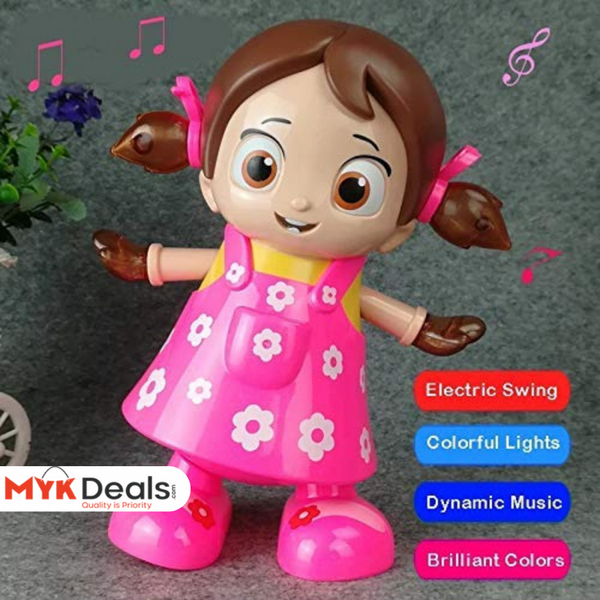 Walking Dancing Doll, Electric Lighting Music Baby Reborn Doll, Musical  Flash Light Baby Doll, Dancing Girl Toy with 3D Lights Music