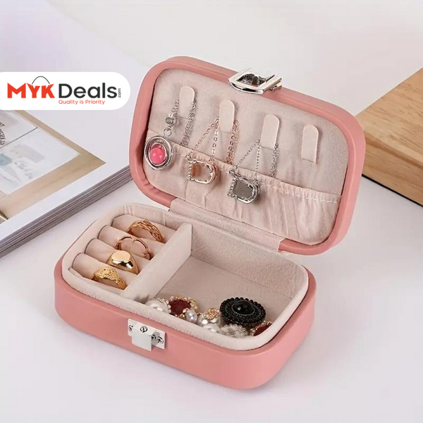 Mini Rectangular Leather Jewellery Box, Mini Macaron Jewelry Box, Double Layer Jewelry Storage Box, Travel Jewelry Ornaments Storage Case, Multifunction Necklace Earring Storage Case, Jewelry Display Case