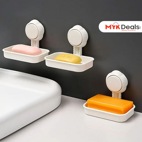 Suction Cup Soap Box, Creative Drain Soap Holder, Simple Home Bathroom Soap Storage Holder, Hanging Bar Soap Holder, Vacuum Suction Cup Soap Box