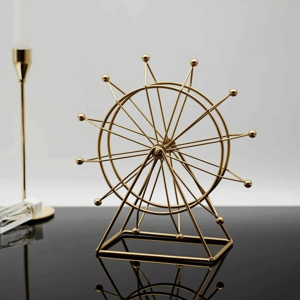 Spinning Ferris Wheel Metal Sculpture