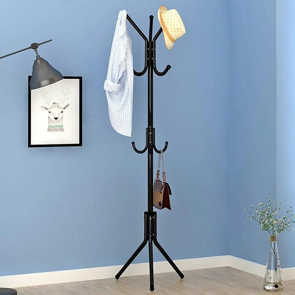 Metal Pole Racks Multi Hook Metal Coat pole Storage Racks