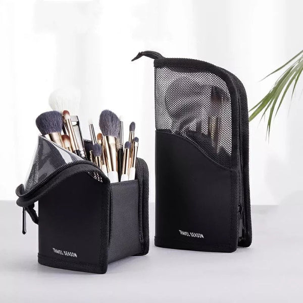 Portable Necessary Cosmetic Bag Travel Organizer only black color