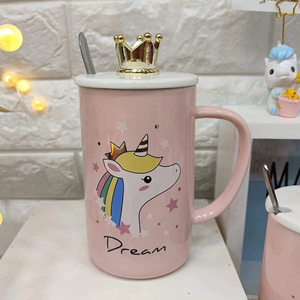 Unicorn Printed Ceramic Mug, Capacity: 400 ML