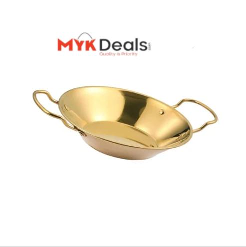 Stainless Steel Golden Korean Wok 24cm