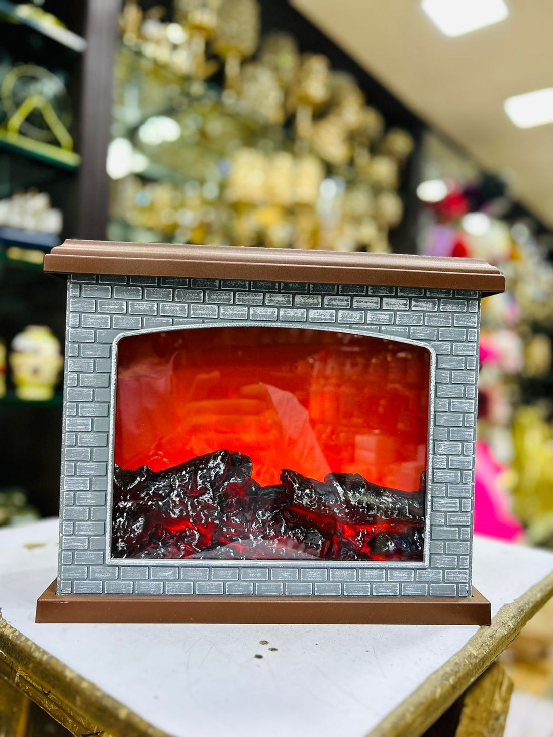 LED Table Fireplace  Glass Panel