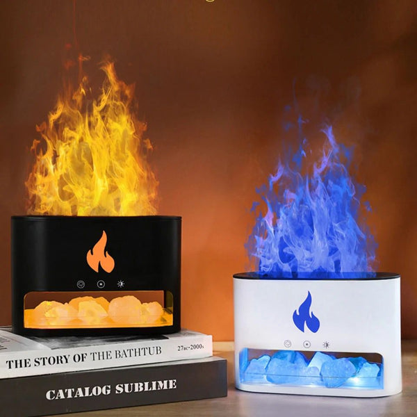 7 Colors Ambient Light Fireplace Air Humidifier