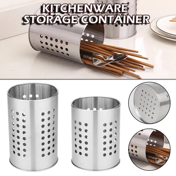 Kitchen Utensil Storage Holder Stainless Steel